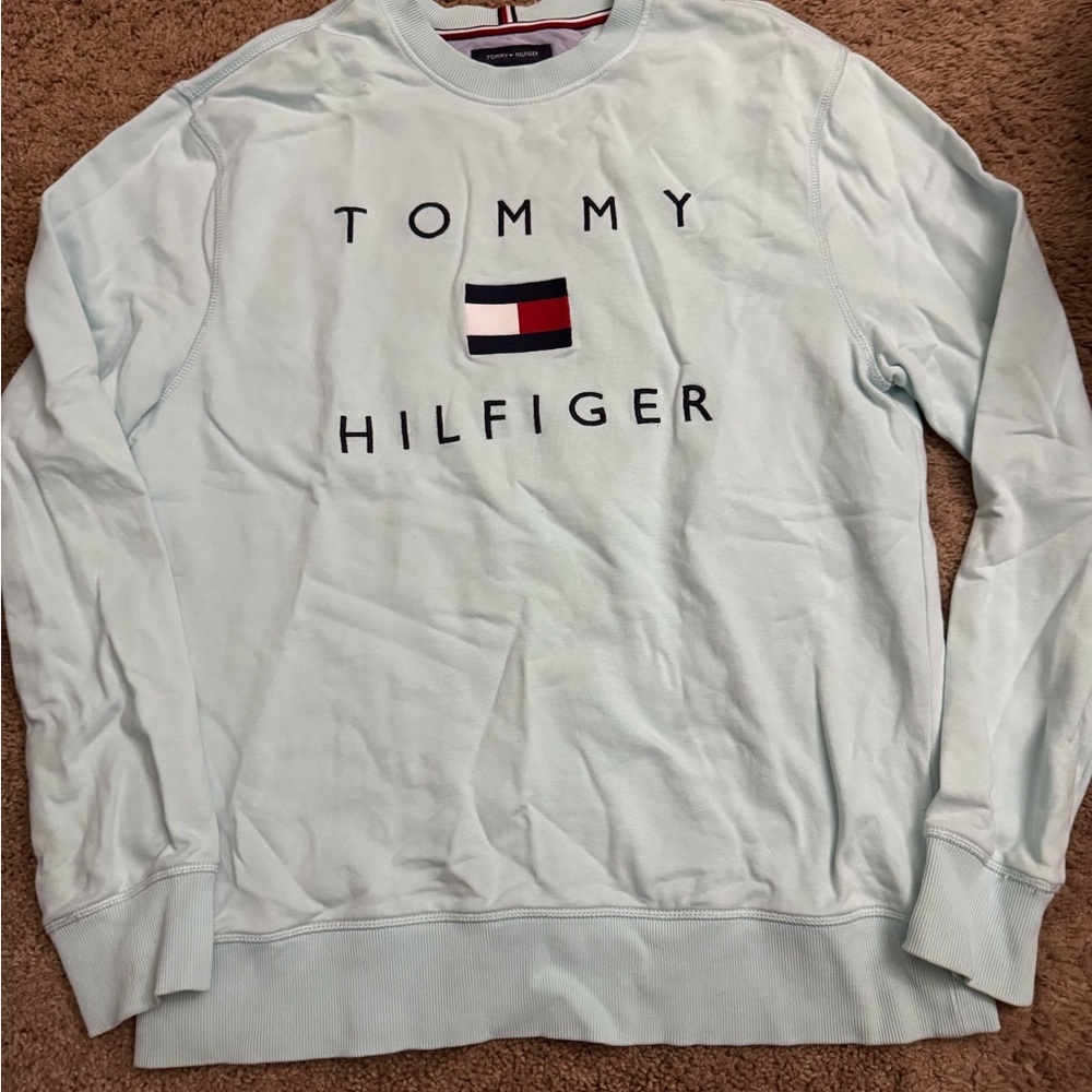 Tommy Hilfiger Blue Crewneck Sweater